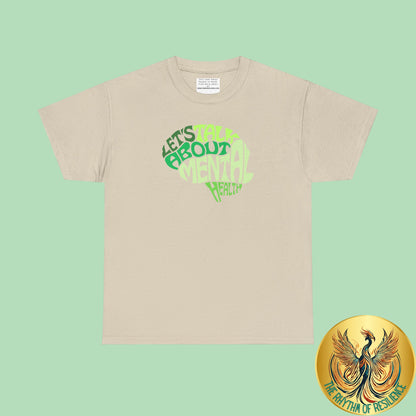 Lets talk about mental health Unisex Heavy Cotton Tee
