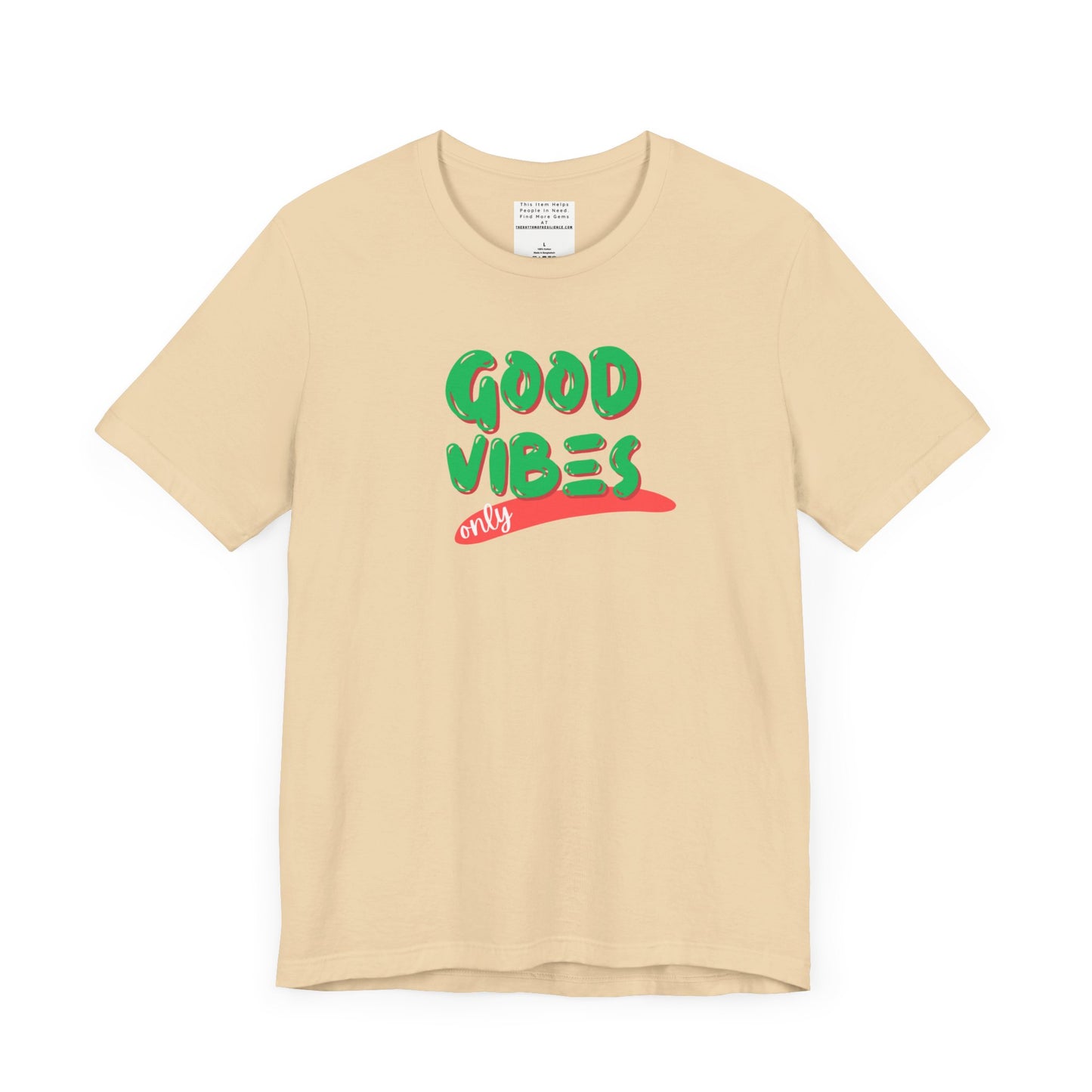 Good Vibes Unisex Jersey Short Sleeve Tee-mental health awareness month