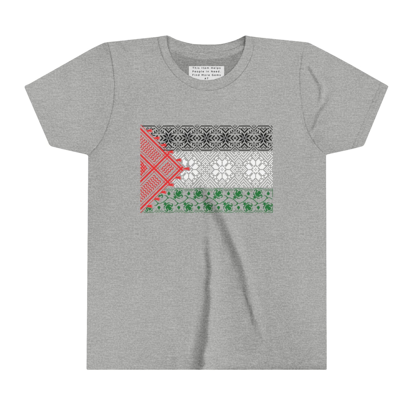 Youth Short Sleeve, Palestine Flag, Resist, Arabic, Watermelon Flag, Palestinian Art, Kuffiyeh, Keffiyeh, Resistance, Free Palestine