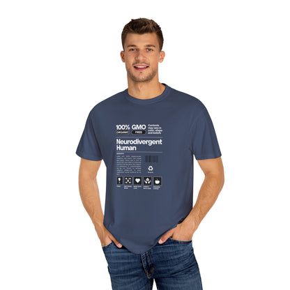 Neurodivergent Human Unisex Garment-Dyed T-shirt