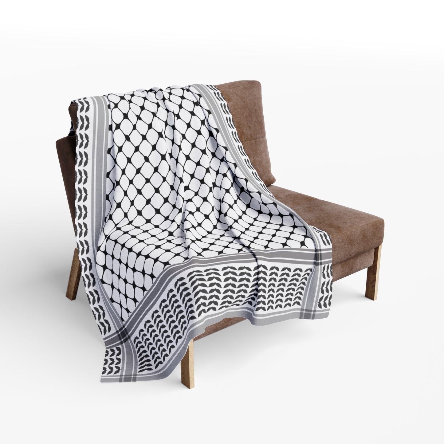 Arctic Fleece Blanket, Palestine, Arabic home comfortable decor shemagh keffiyeh