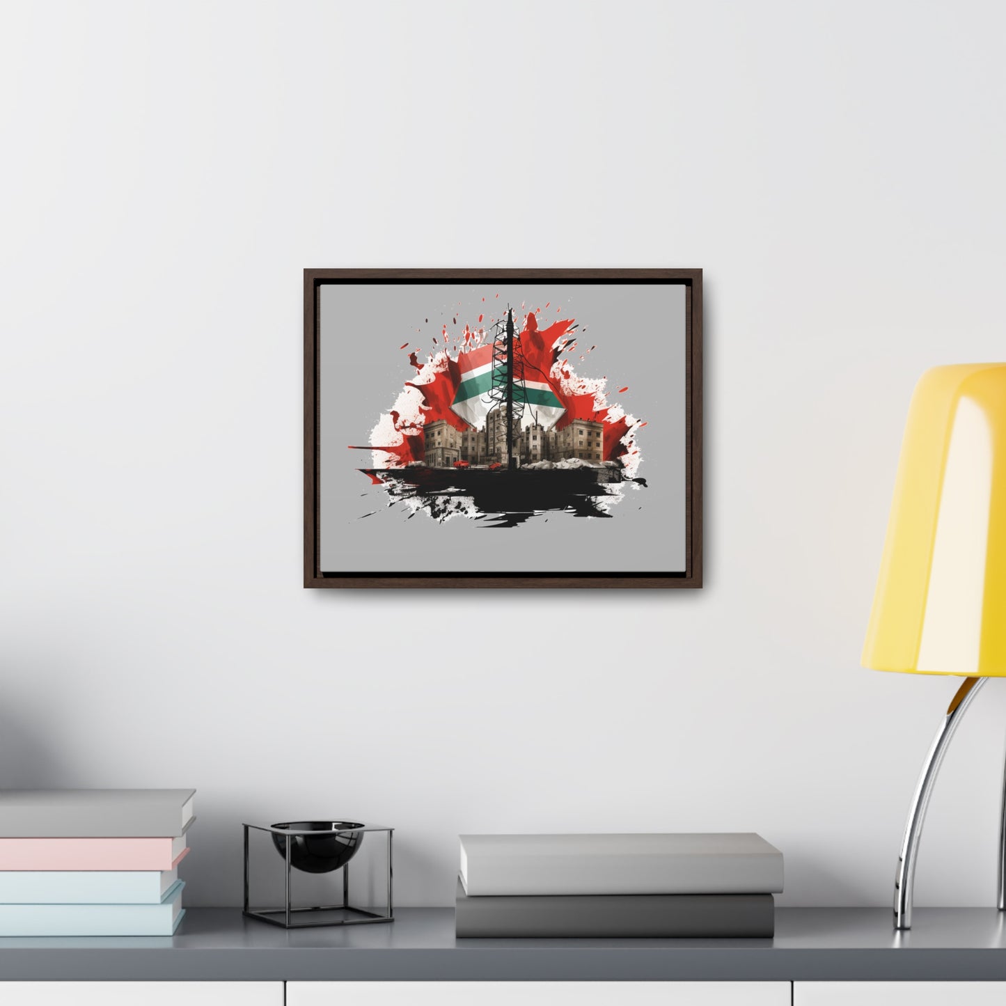 Canvas Wraps, Horizontal Frame, Palestine, Resist, Support the Cause in Style, Keffiyeh, Resistance, Free Palestine, Gaza, Palestine art