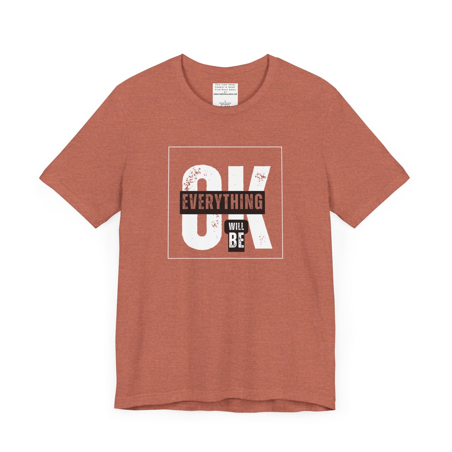 Everything will be ok Unisex Jersey Short Sleeve Tee-mental health awareness month