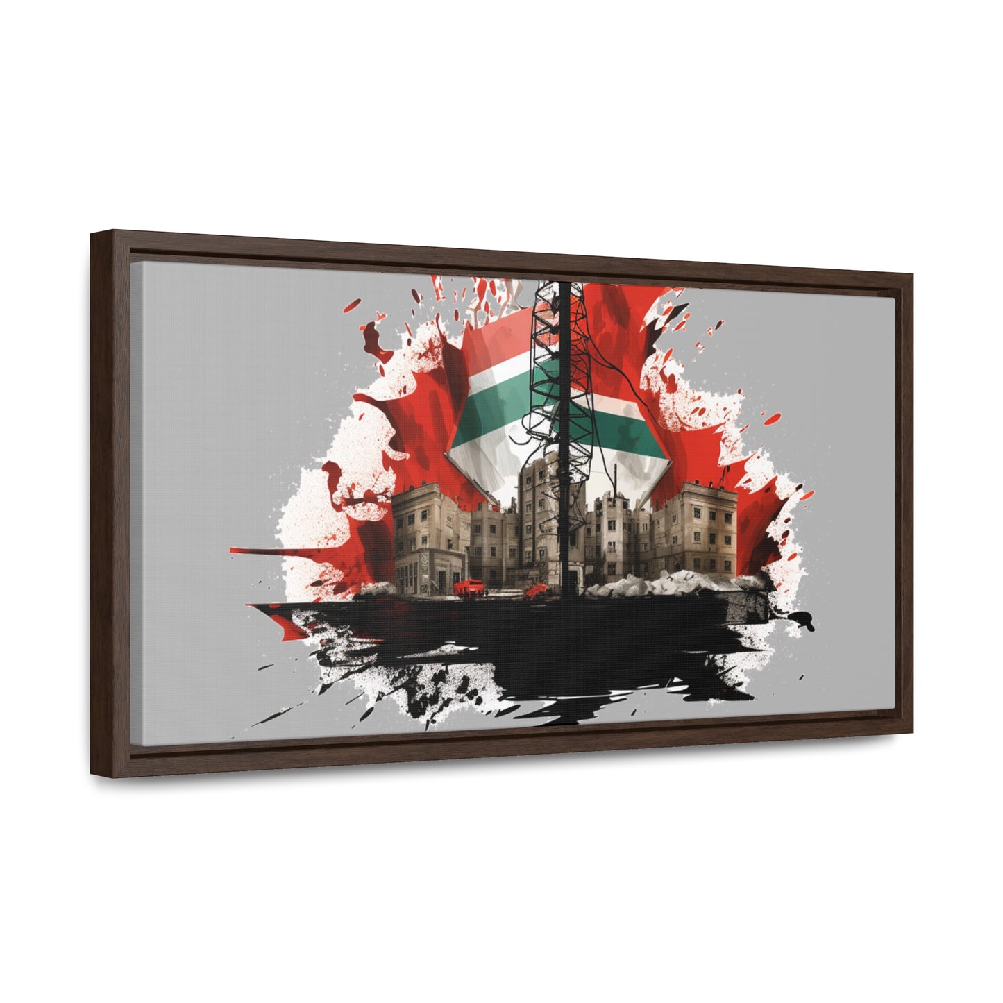Canvas Wraps, Horizontal Frame, Palestine, Resist, Support the Cause in Style, Keffiyeh, Resistance, Free Palestine, Gaza, Palestine art