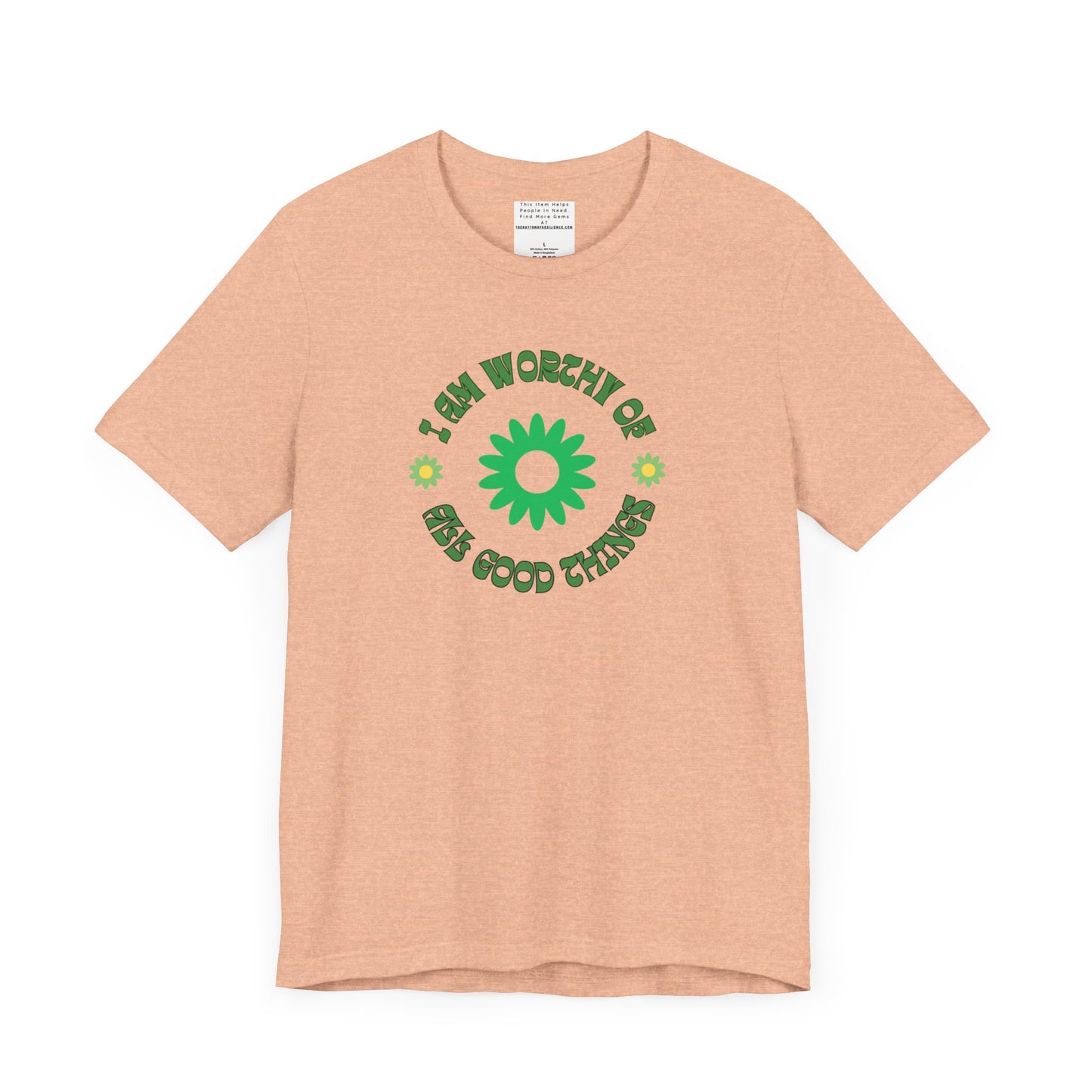 I AM Worthy u nisex Jersey Short Sleeve Tee-mental health awareness month