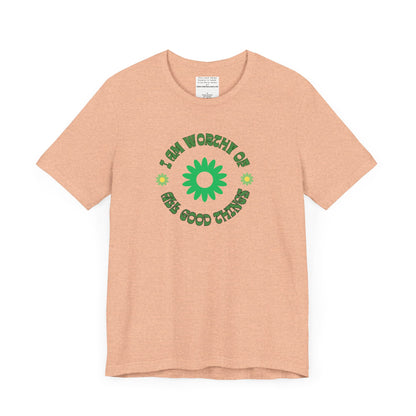 I AM Worthy u nisex Jersey Short Sleeve Tee-mental health awareness month