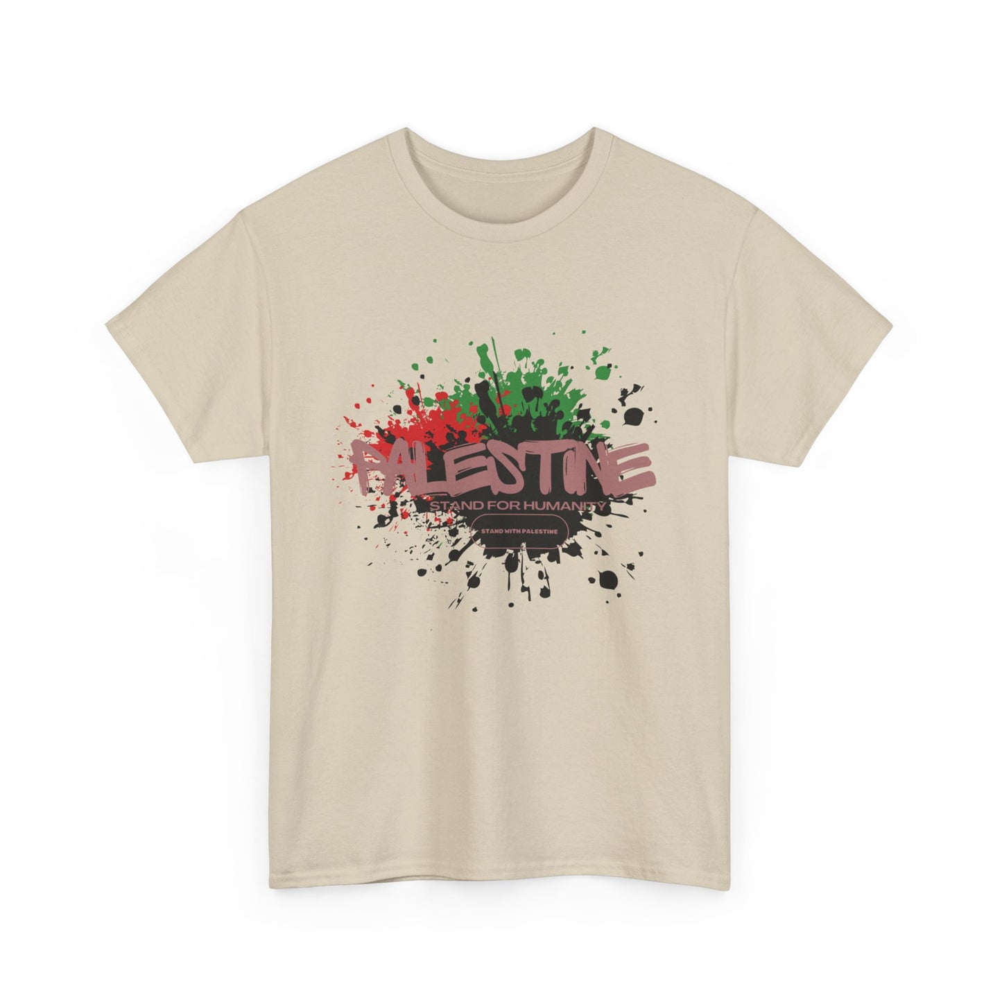 Unisex  Palestine Spring Splatter Heavy Cotton Tee