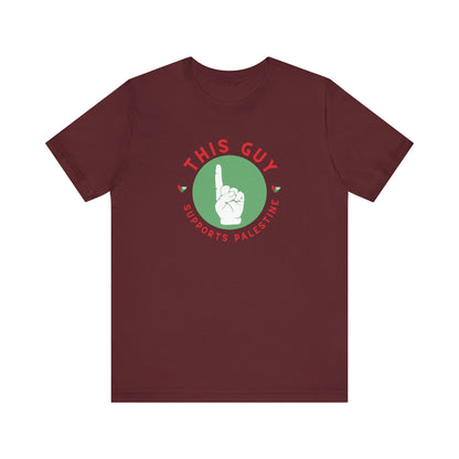 This Guy supports Palestine Unisex Jersey Short Sleeve Tee