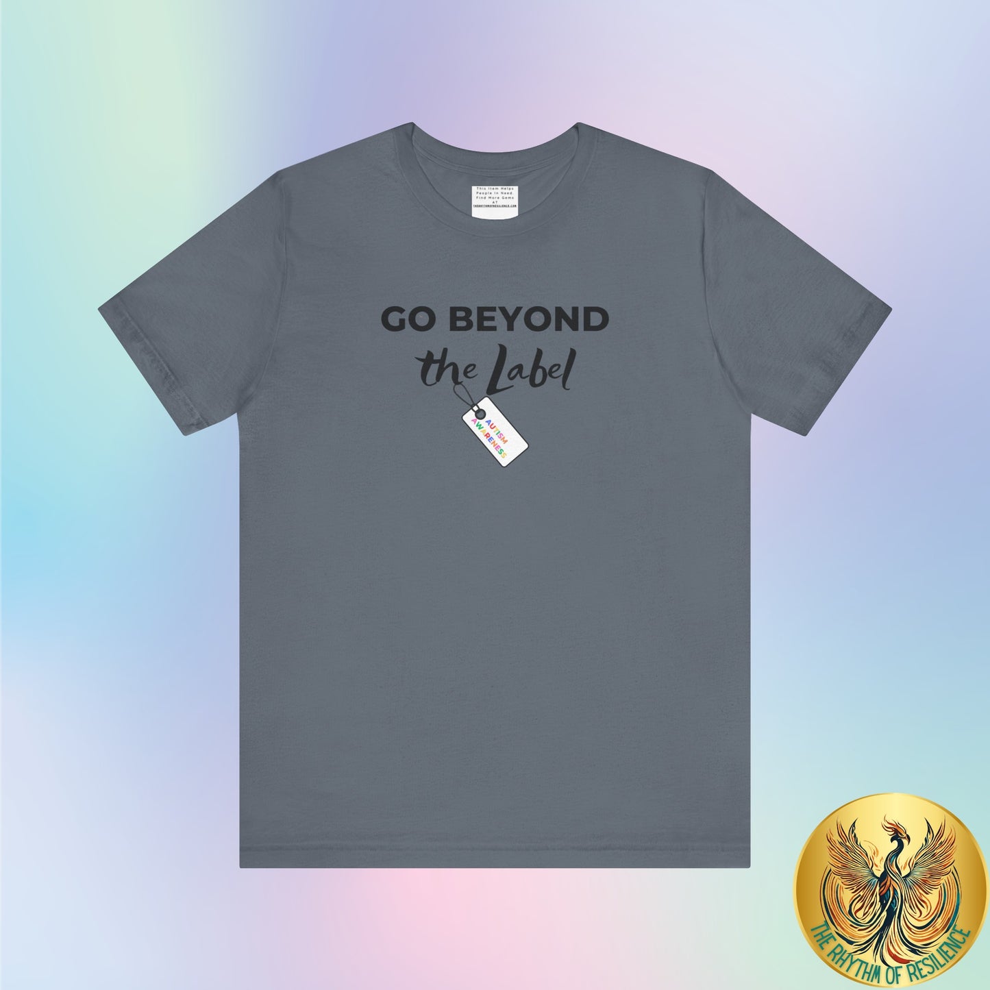 Go beyond the label Unisex Jersey Short Sleeve Tee-mental health awareness month