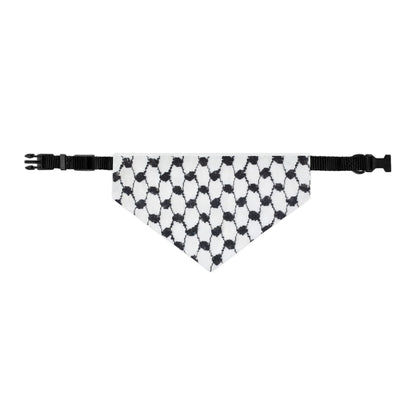 Pet Bandana Collar keffiyeh print