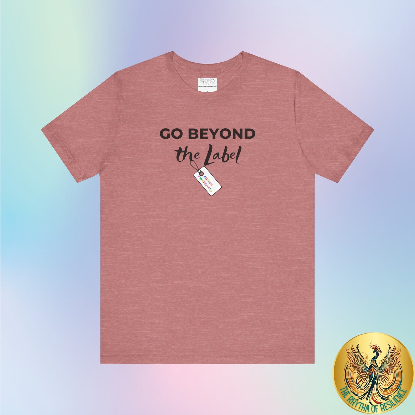 Go beyond the label Unisex Jersey Short Sleeve Tee-mental health awareness month