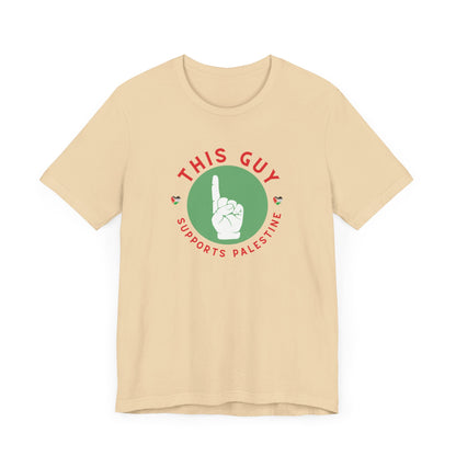 This Guy supports Palestine Unisex Jersey Short Sleeve Tee