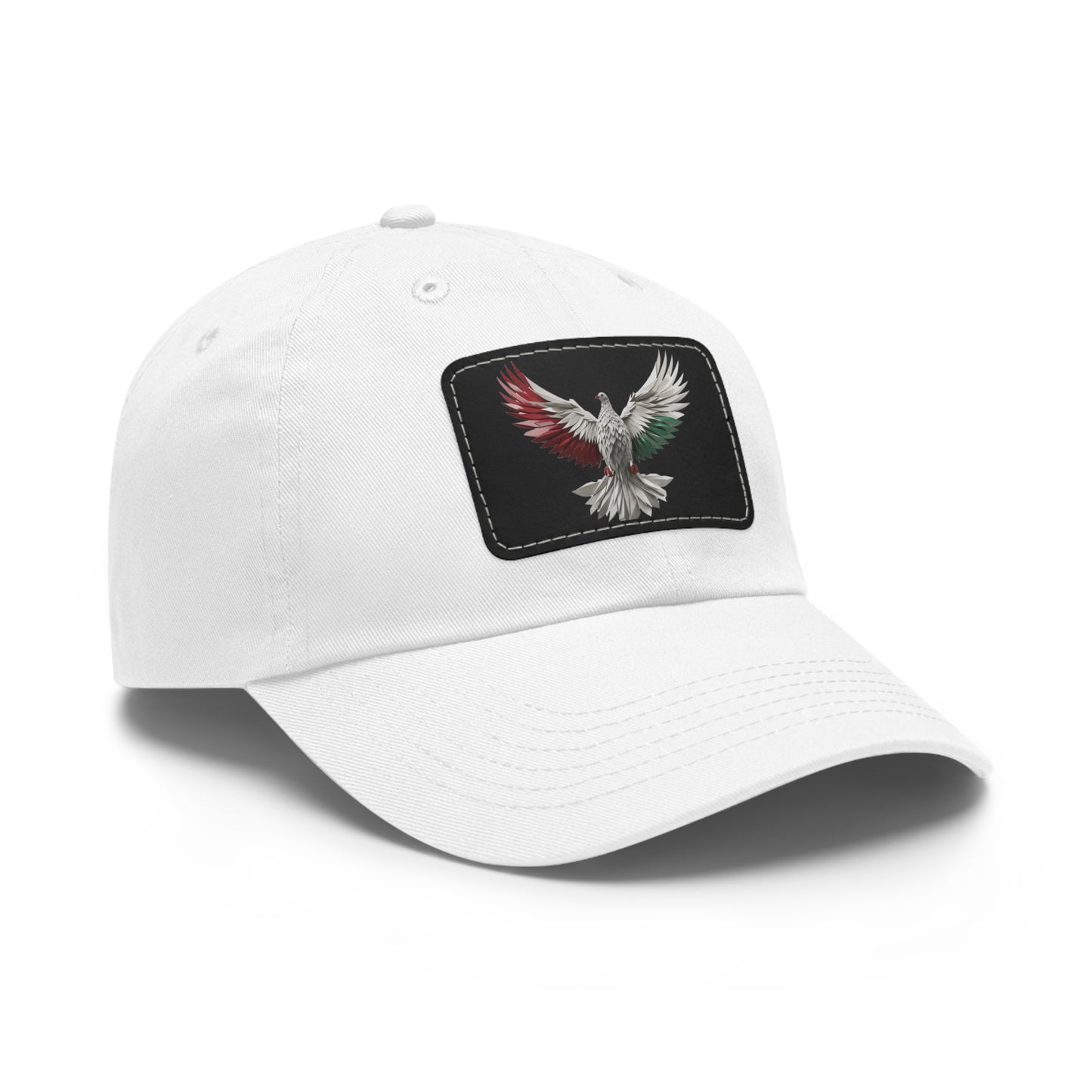 Dad Hat with Leather Patch, Unisex, free bird, Palestine, Resist, Arabic, Support the Cause in Style, Keffiyeh, Resistance, Free Palestine