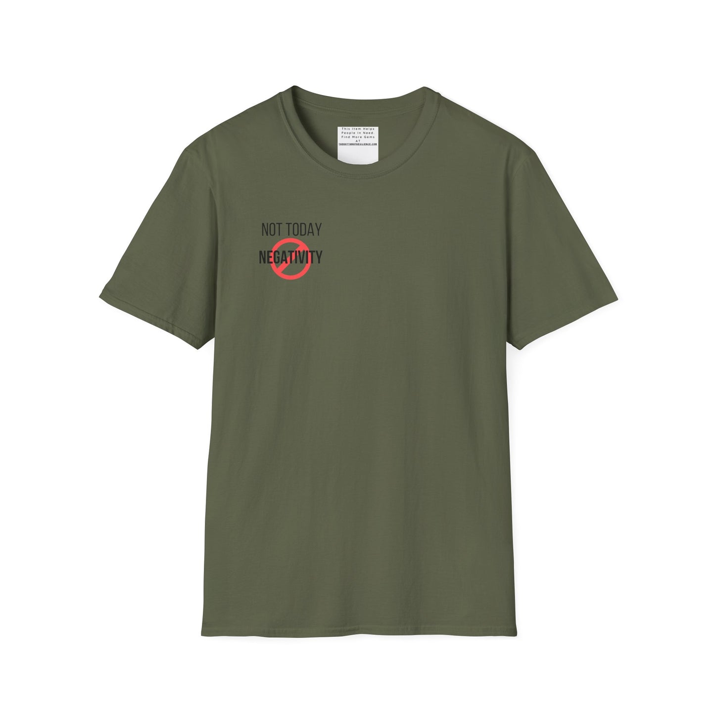 Not Today Negativity Unisex Softstyle T-Shirt