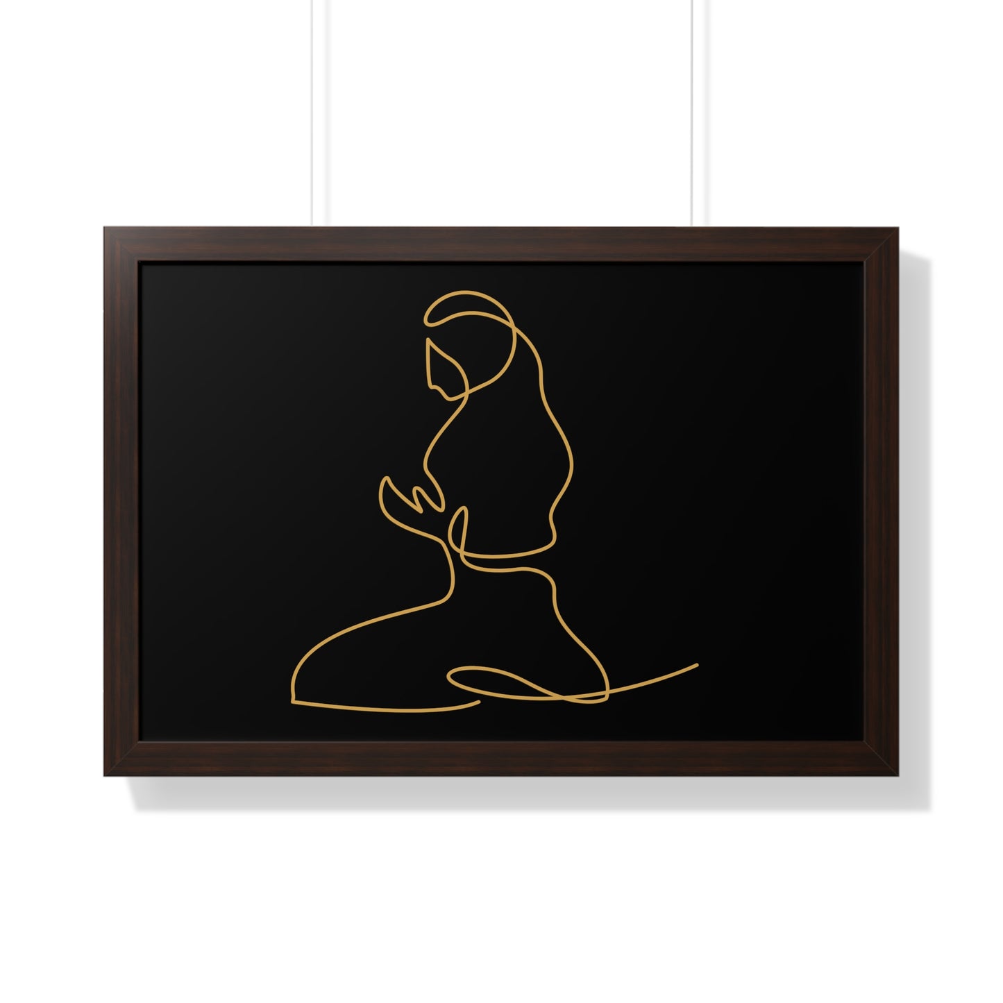 Framed Poster praying, Islam, Islam praying, women praying, Muslim woman, gift, Eid, Ramadan, decor, wall art, minimal art, Islam art