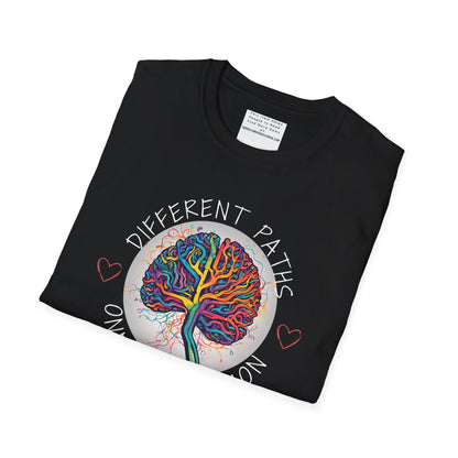 Divergent Routes, Shared Destination Unisex Softstyle T-Shirt