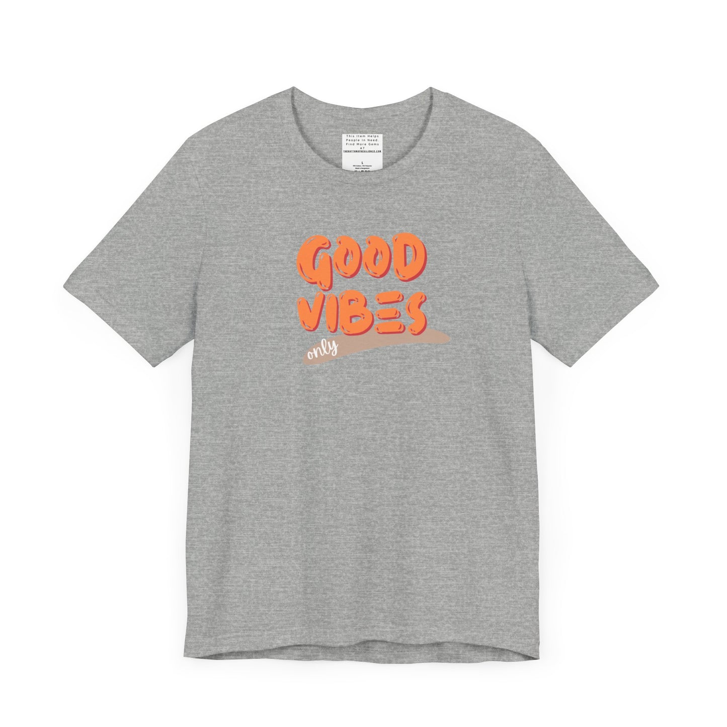 good vibes Unisex Jersey Short Sleeve Tee-mental health awareness month