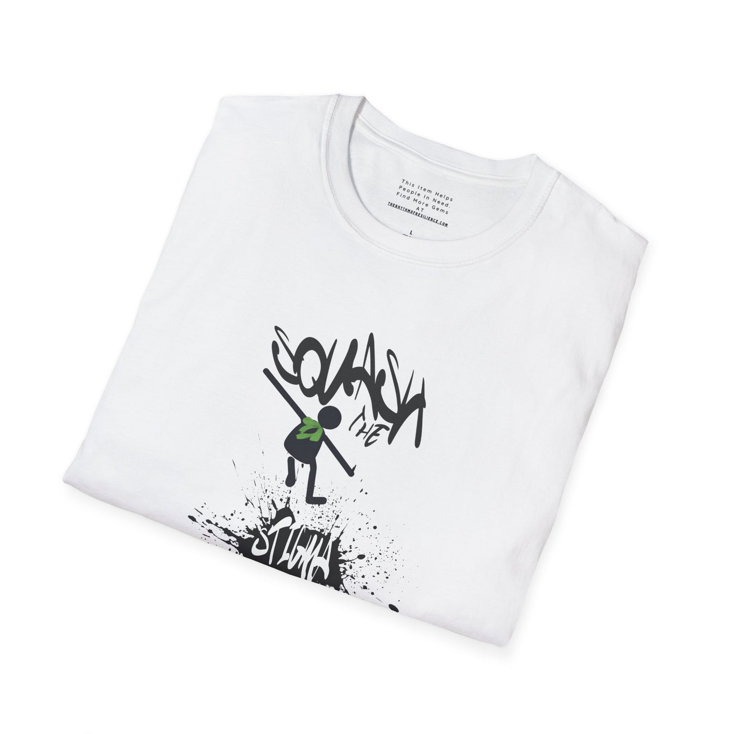 Squash The Stigma. Mental Health Awareness Unisex Softstyle T-Shirt