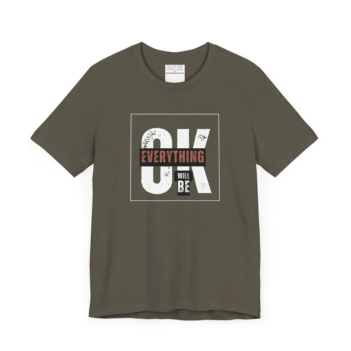 Everything will be ok Unisex Jersey Short Sleeve Tee-mental health awareness month
