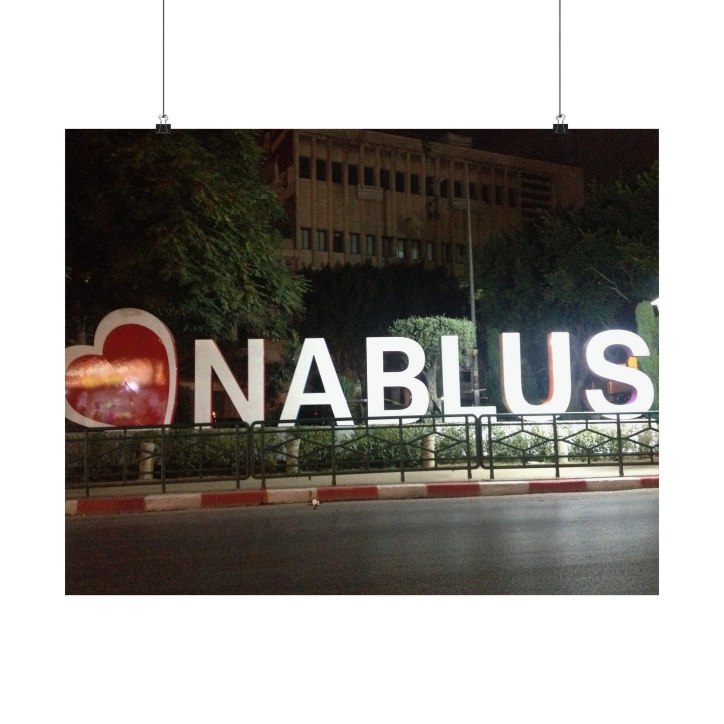 Vintage Palestine City of Nablus Horizontal Posters, wall art