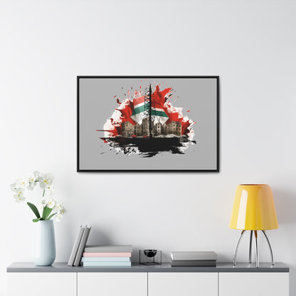 Canvas Wraps, Horizontal Frame, Palestine, Resist, Support the Cause in Style, Keffiyeh, Resistance, Free Palestine, Gaza, Palestine art