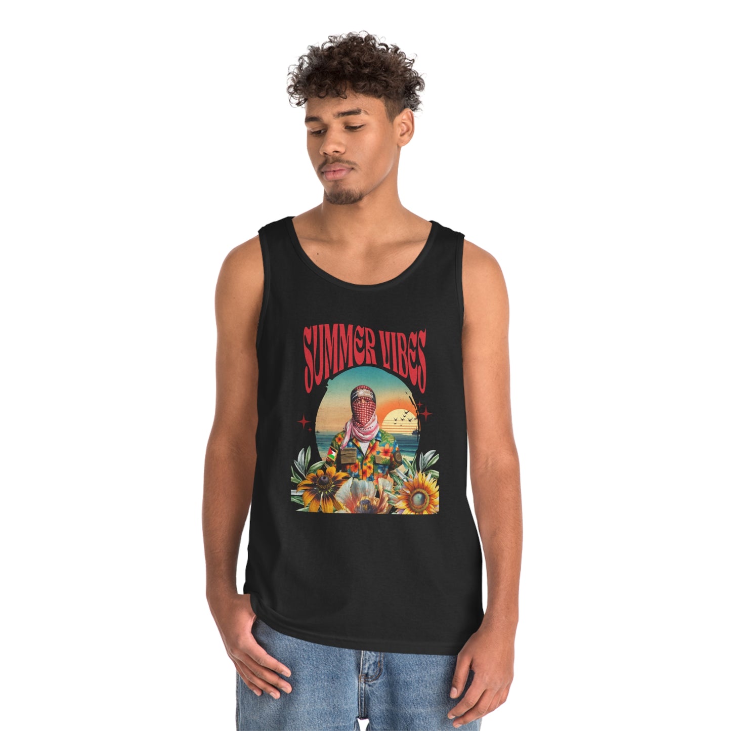 Summer Vibes Unisex Heavy Cotton Tank Top