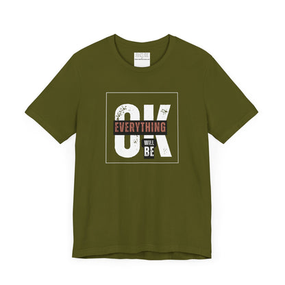 Everything will be ok Unisex Jersey Short Sleeve Tee-mental health awareness month