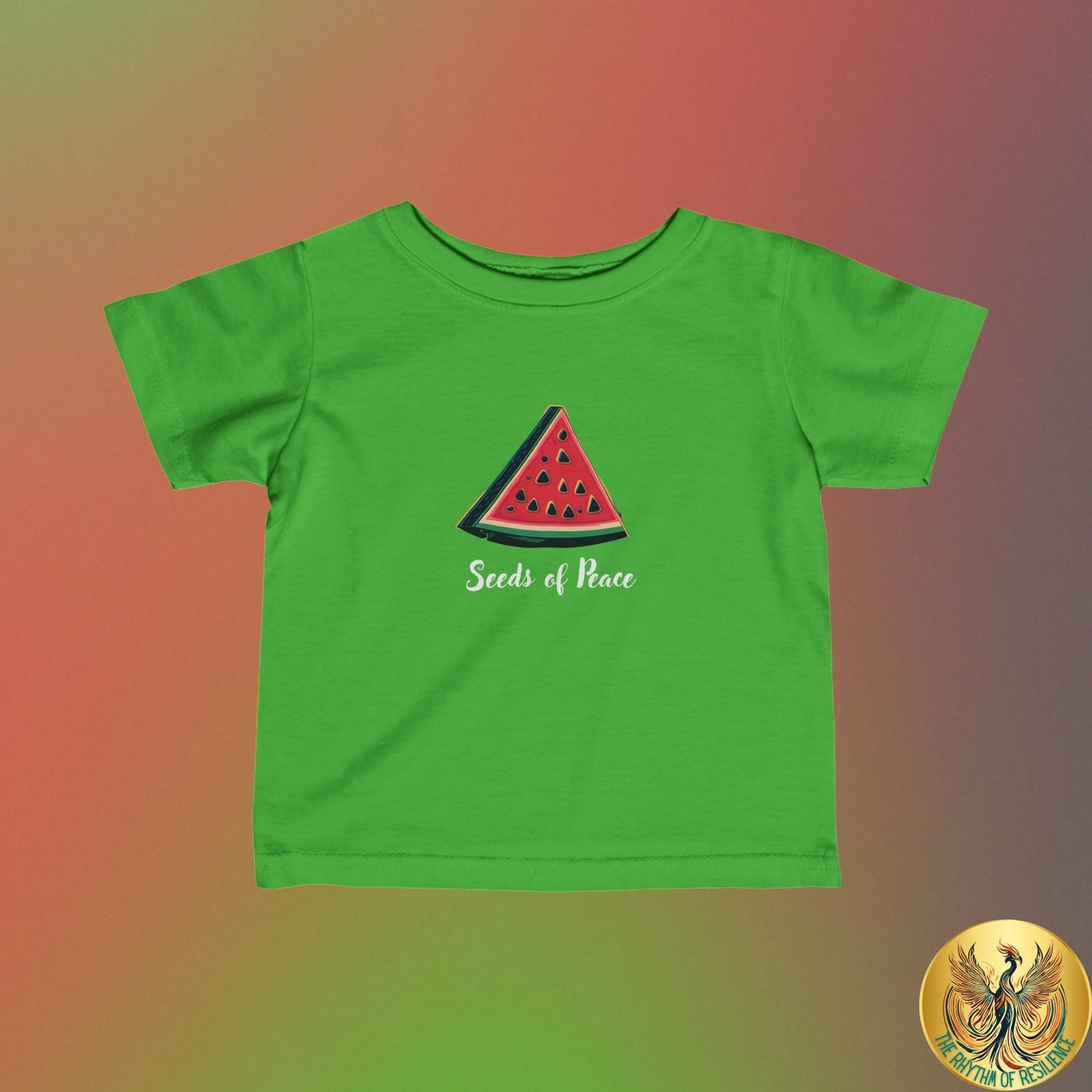 Palestine  seeds of peace watermelon Infant Fine Jersey Tee 6M-24m
