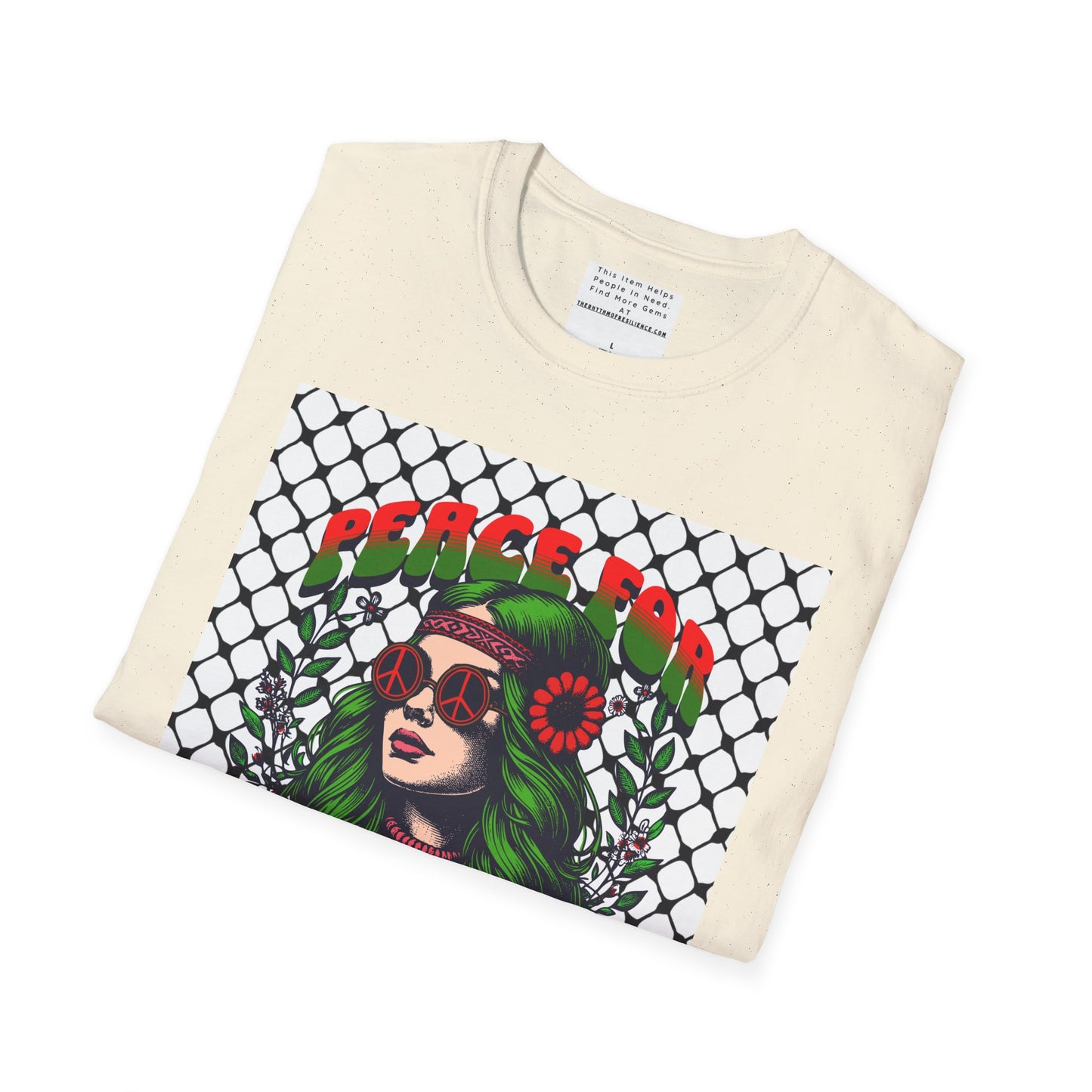 Peace for Palestine Unisex Softstyle T-Shirt