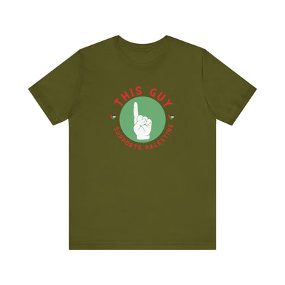 This Guy supports Palestine Unisex Jersey Short Sleeve Tee