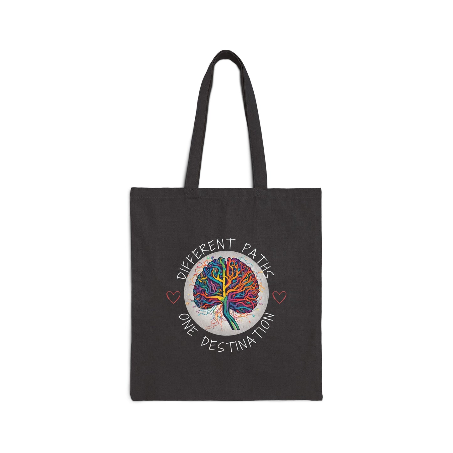 Divergent Routes, Shared Destination" Cotton Canvas Tote Bag
