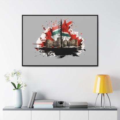 Canvas Wraps, Horizontal Frame, Palestine, Resist, Support the Cause in Style, Keffiyeh, Resistance, Free Palestine, Gaza, Palestine art