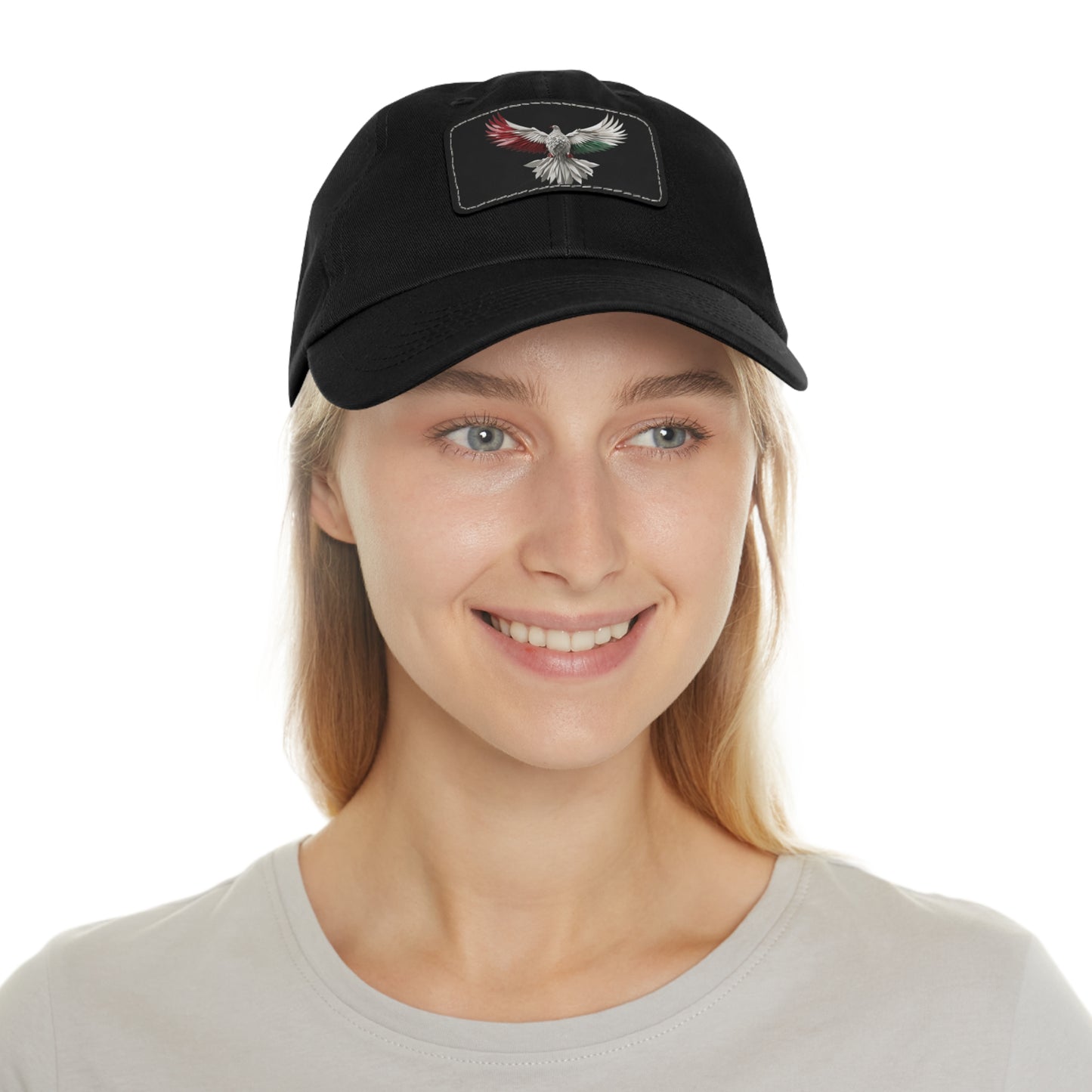 Dad Hat with Leather Patch, Unisex, free bird, Palestine, Resist, Arabic, Support the Cause in Style, Keffiyeh, Resistance, Free Palestine