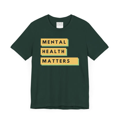 Mental Health Matters Unisex Jersey Short Sleeve Tee-mental health awareness month