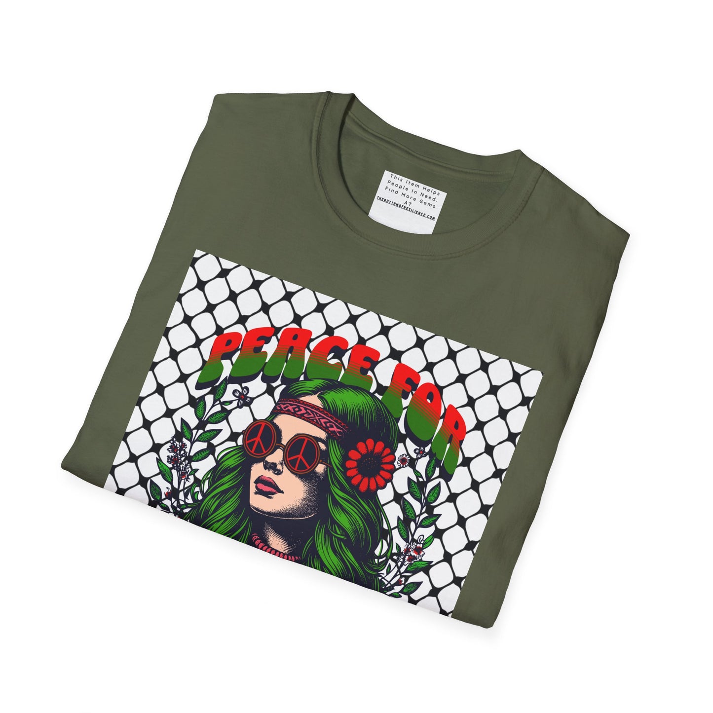 Peace for Palestine Unisex Softstyle T-Shirt
