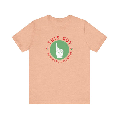 This Guy supports Palestine Unisex Jersey Short Sleeve Tee