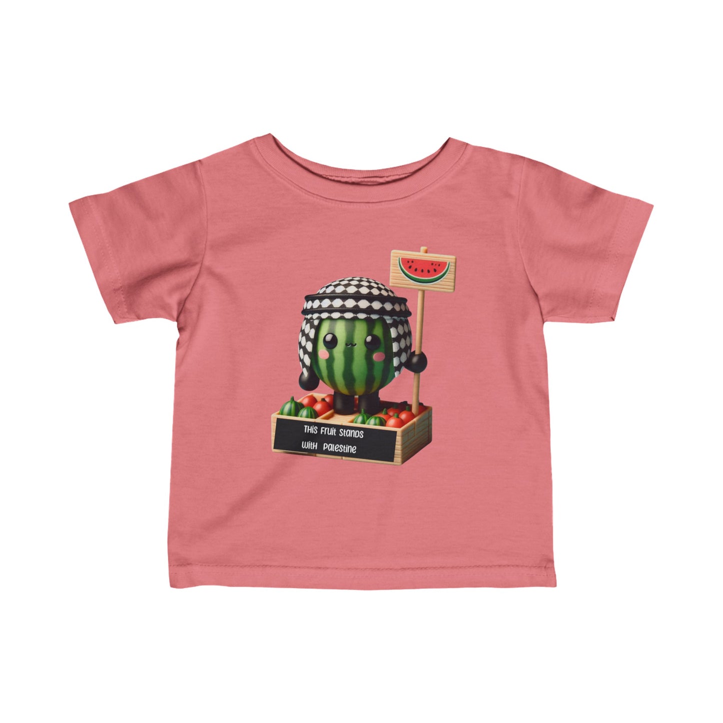 this fruit stands with Palestine watermelon Infant Fine Jersey Tee