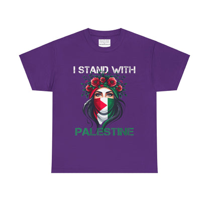 Unisex Heavy Cotton Tee, Palestine Flag, Resist, Arabic, Support the Cause in Style, Kuffiyeh, Keffiyeh, Resistance, Free Palestine, Gaza