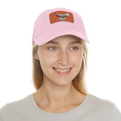 Dad Hat with Leather Patch, Unisex, free bird, Palestine, Resist, Arabic, Support the Cause in Style, Keffiyeh, Resistance, Free Palestine