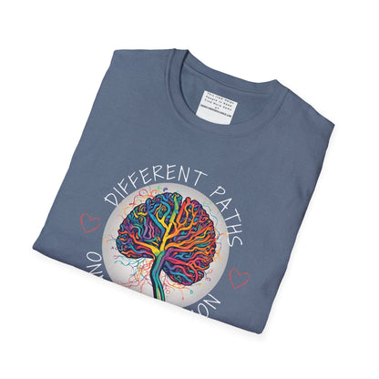 Divergent Routes, Shared Destination Unisex Softstyle T-Shirt