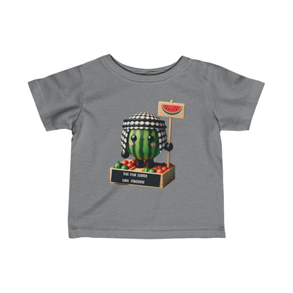 this fruit stands with Palestine watermelon Infant Fine Jersey Tee