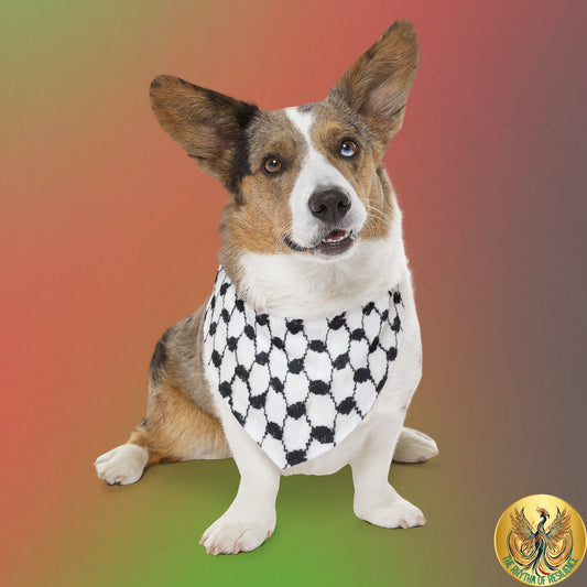 Pet Bandana Collar keffiyeh print
