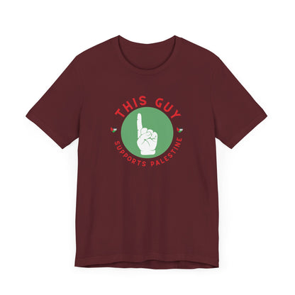 This Guy supports Palestine Unisex Jersey Short Sleeve Tee