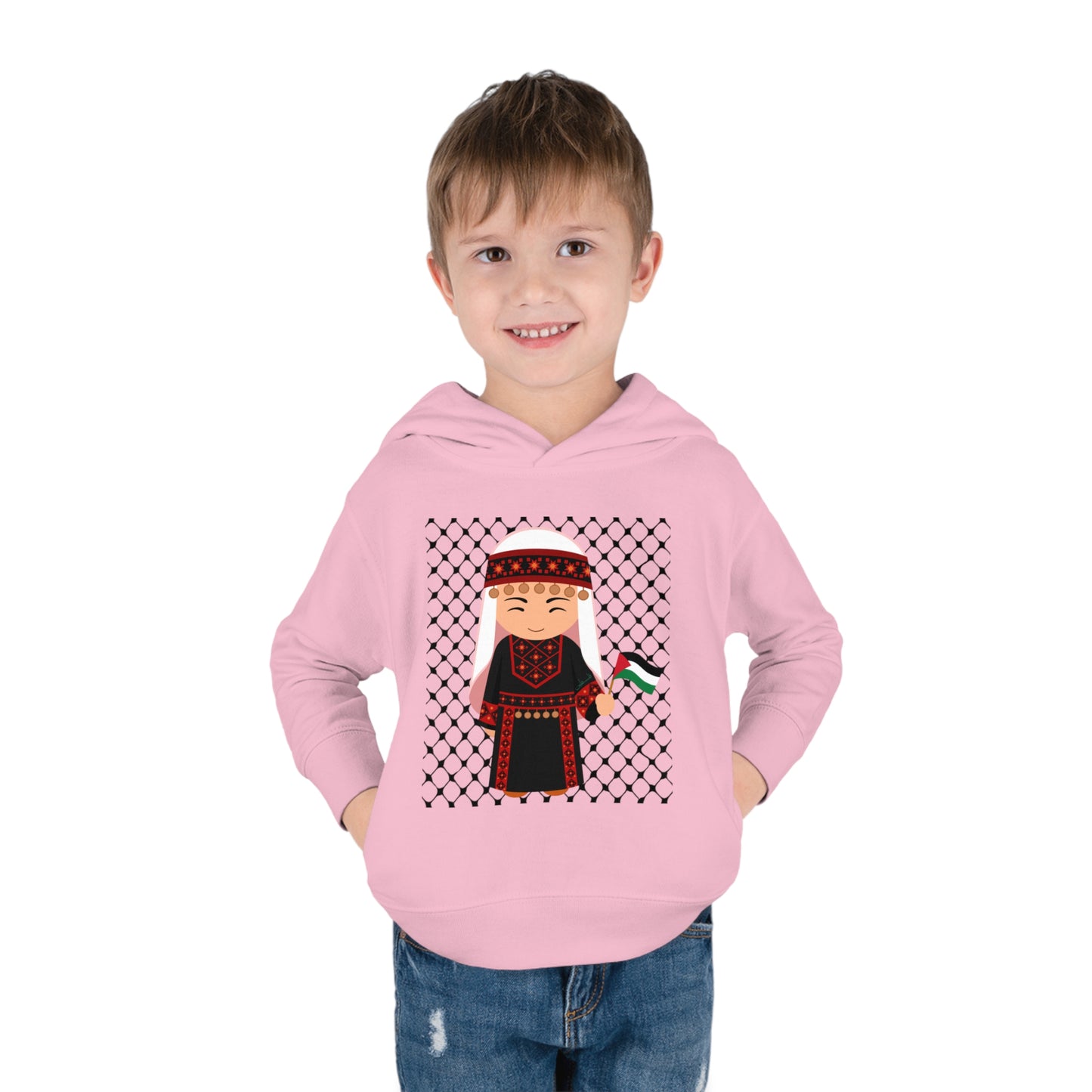 Palestine Toddler Pullover Fleece Hoodie
