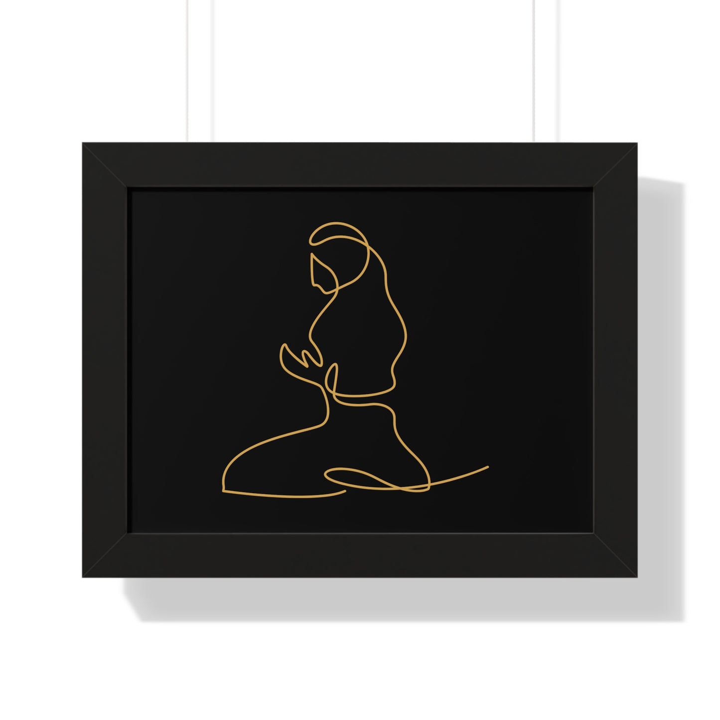 Framed Poster praying, Islam, Islam praying, women praying, Muslim woman, gift, Eid, Ramadan, decor, wall art, minimal art, Islam art