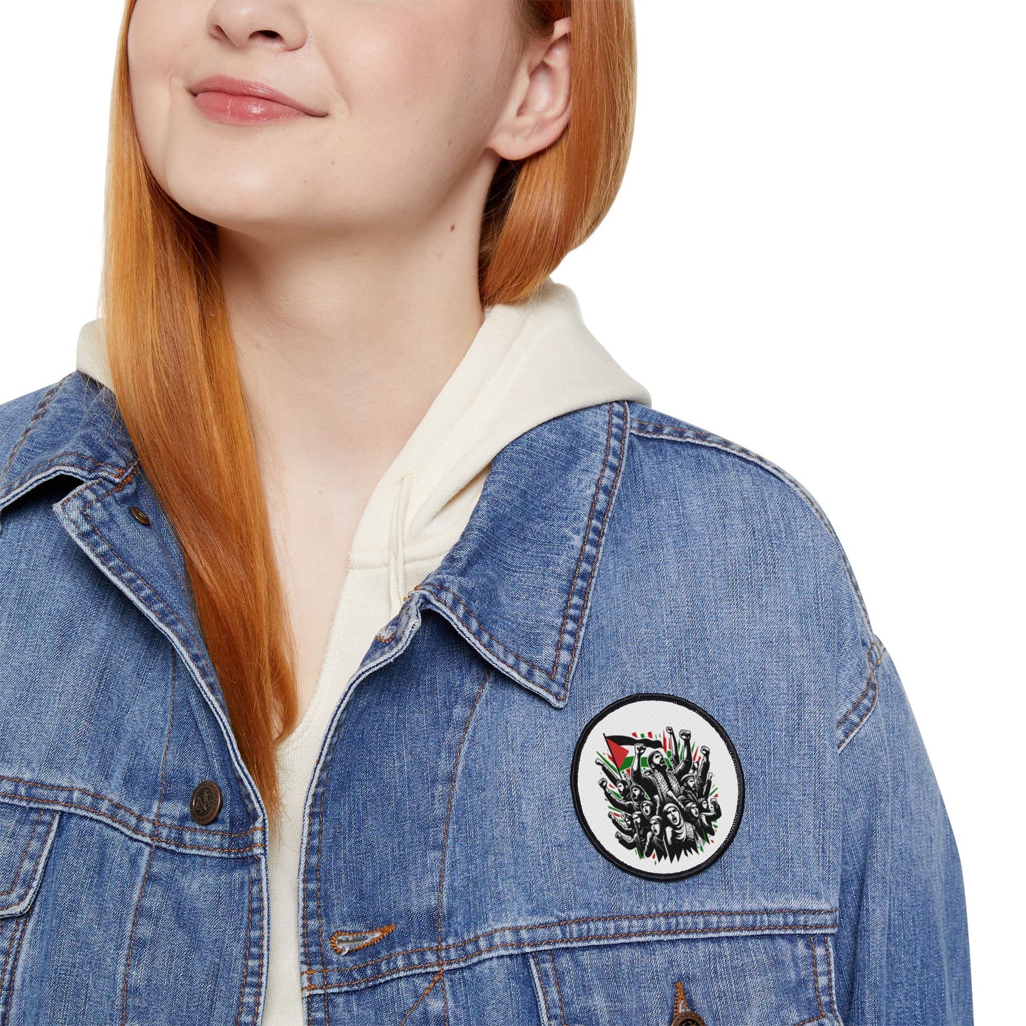 Iron-On Patches, Cease Fire Now Solidarity Humanity Palestine Support Patch,