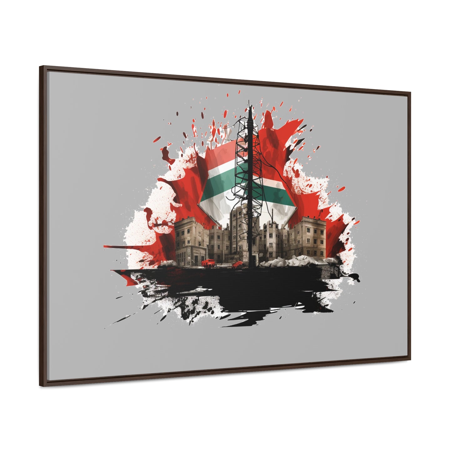 Canvas Wraps, Horizontal Frame, Palestine, Resist, Support the Cause in Style, Keffiyeh, Resistance, Free Palestine, Gaza, Palestine art