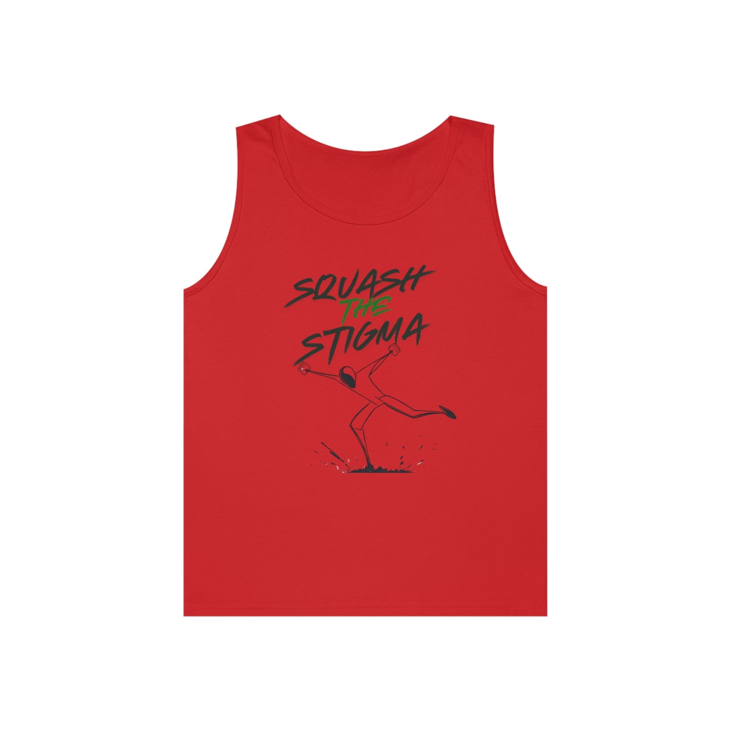 Copy of Squash The Stigma. Mental Health Awareness Unisex Heavy Cotton Tank Top