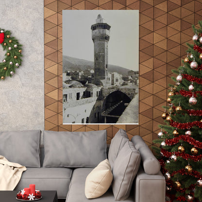 Palestine's Great Mosque of Nablus Vintage photo Matte Vertical Posters