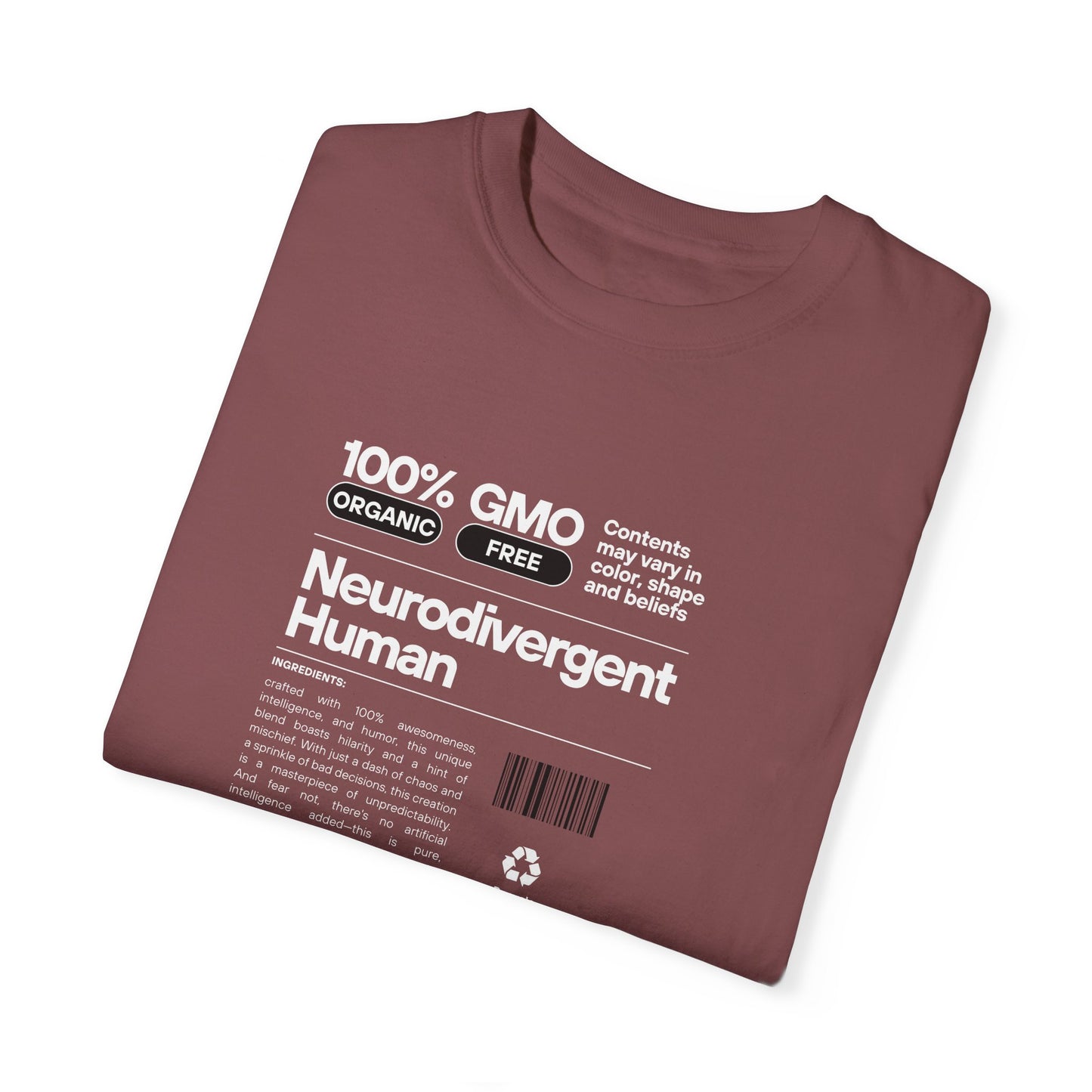 Neurodivergent Human Unisex Garment-Dyed T-shirt